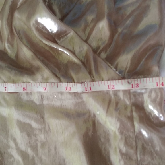 4SI3NNA Remi Gold Metallic Mini Dress.Small, Sexy Open Back with Straps.S - Picture 11 of 13